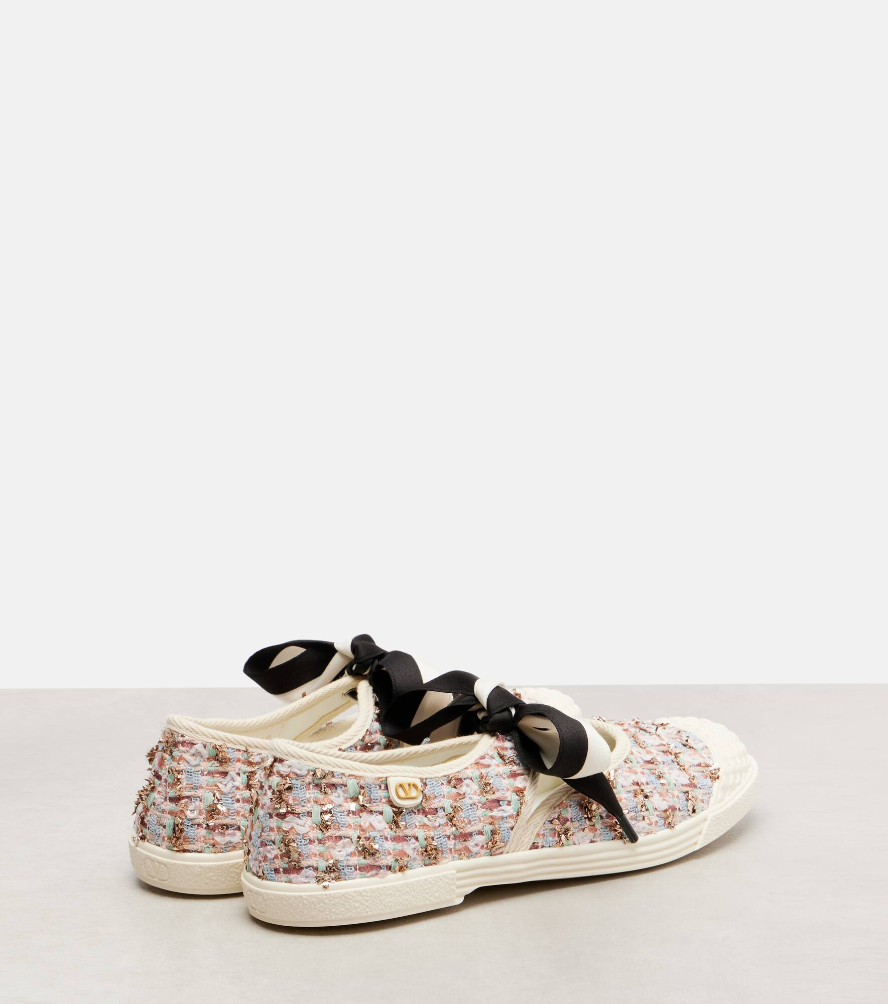 Bay By Bay checked tweed sneakers - 2