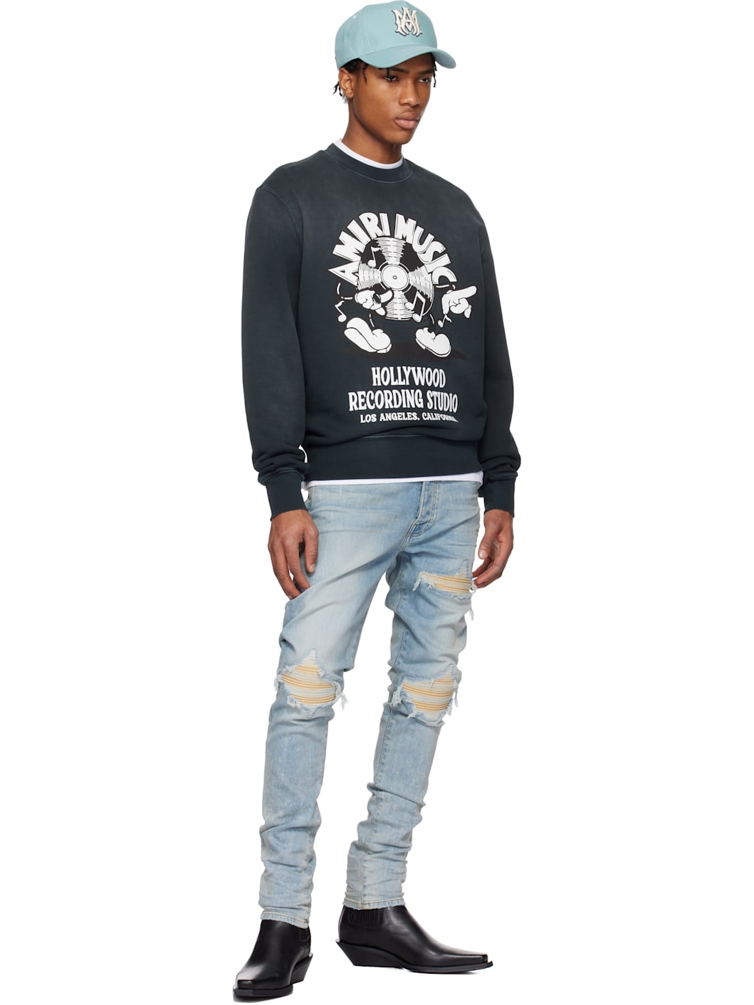 Blue Ultrasuede MX1 Jeans - 4