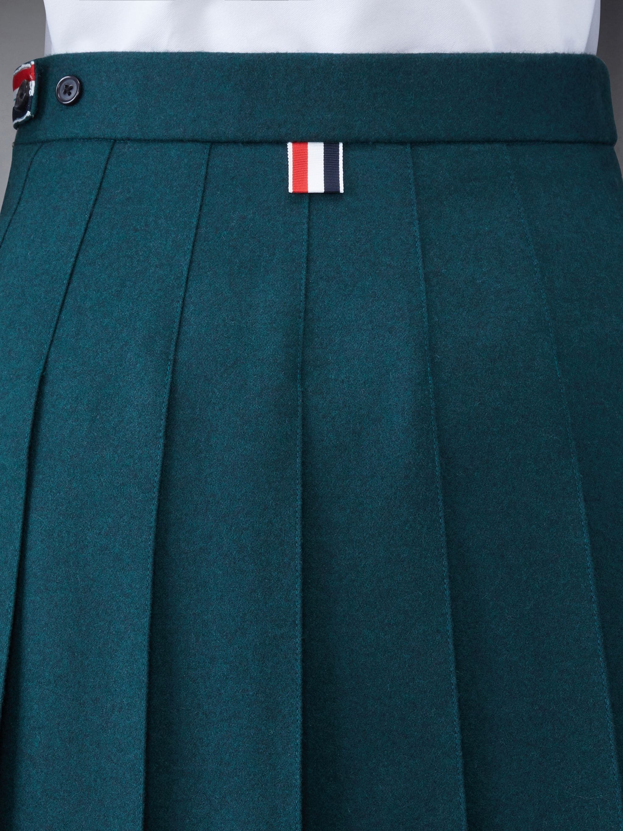 Flannel Pleated Mini Skirt - 6