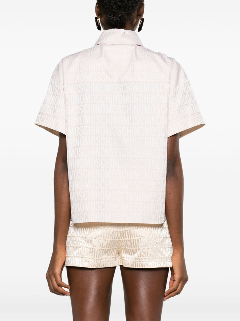 logo-jacquard short-sleeve shirt 4