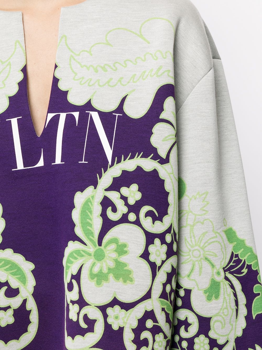 VLTN floral-print sweatshirt - 5