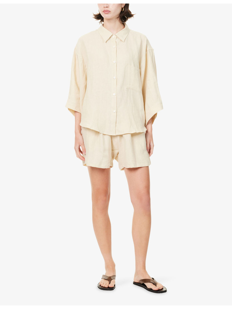 03 Relaxed Linen Shirt and Shorts Set 3
