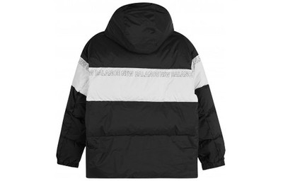 New Balance New Balance Colorblock Padded Jacket 'Black White' NP943011-BK outlook
