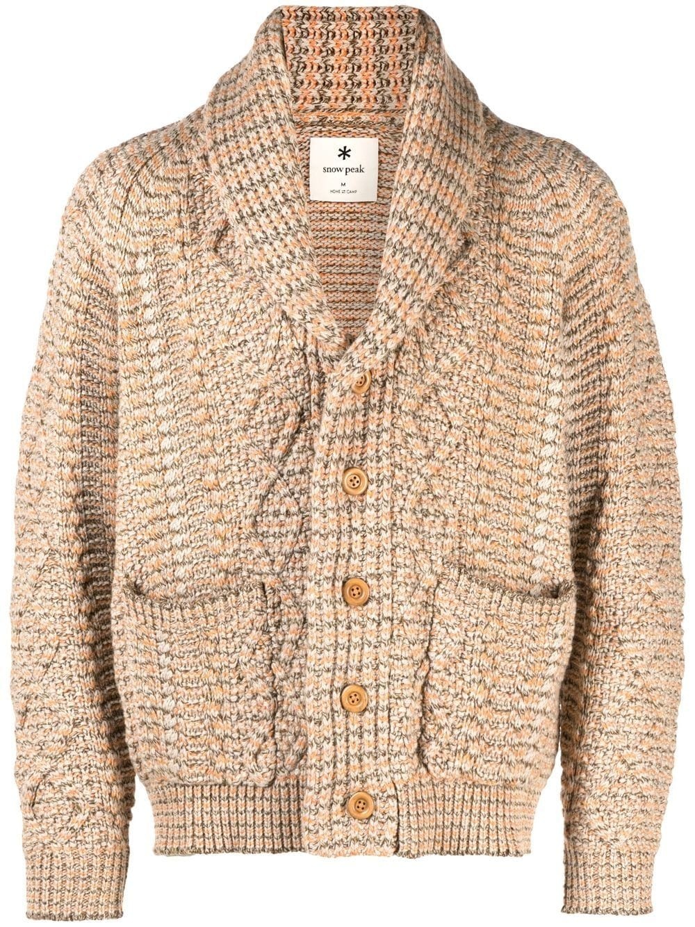 cable-knit cardigan - 1