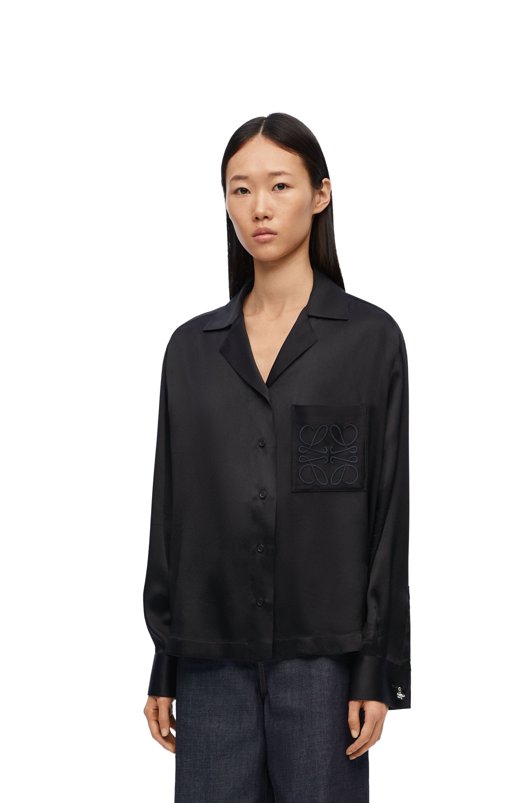 Pyjama blouse in silk - 3