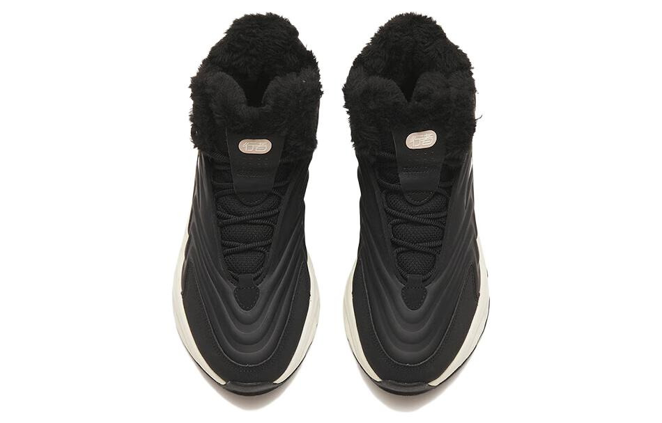 (WMNS) ANTA Walker Fleece High Top 'Black' 922248935-2 - 3