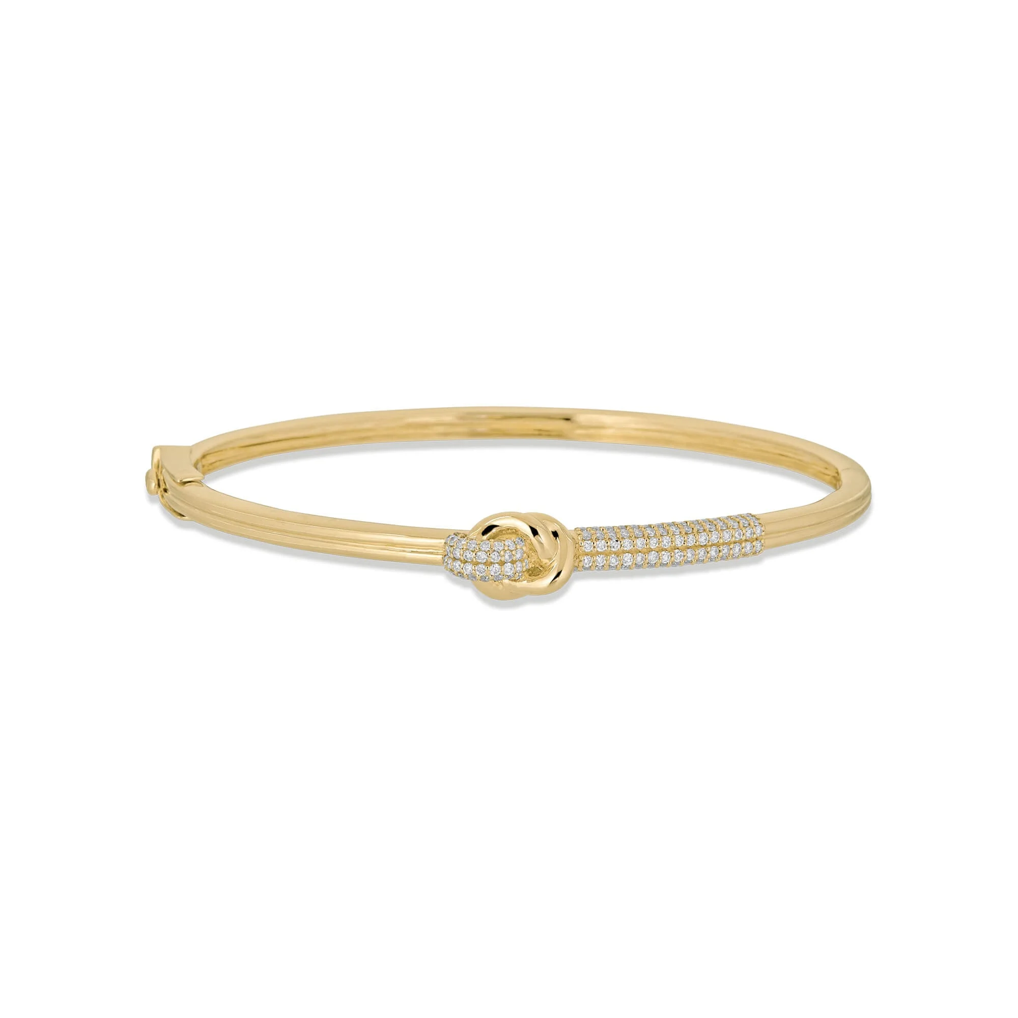 Damond Forme Knot Bangle - 1