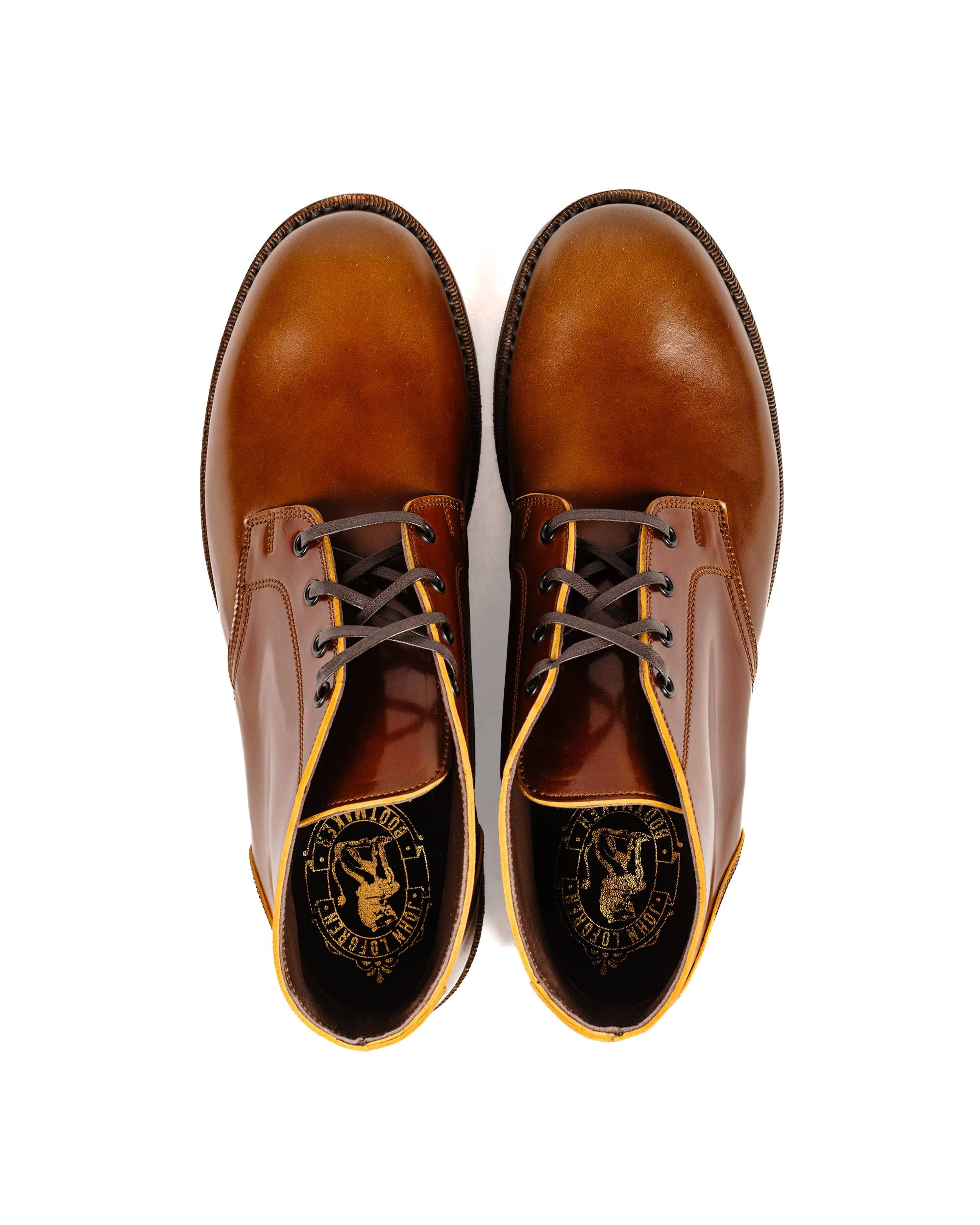The Steadfast Chukka Boots Shinki Hikaku Shell Cordovan Cognac - 5