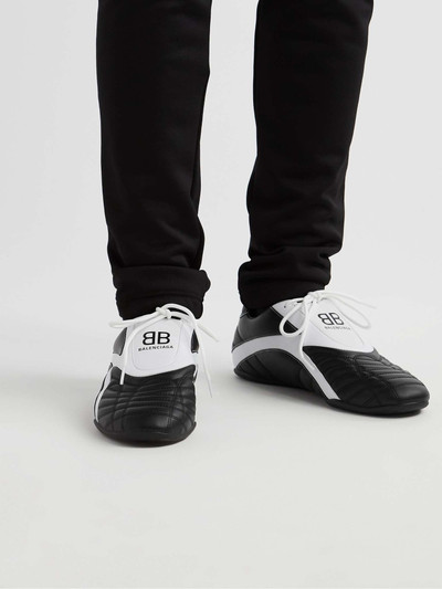 BALENCIAGA Zen Logo-Print Faux Leather Sneakers outlook