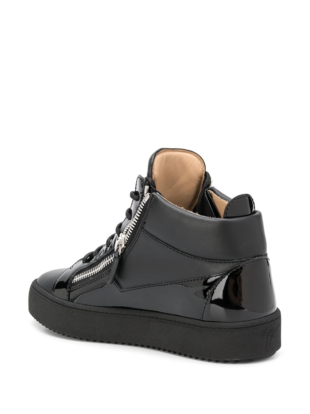 side-zip high-top sneakers - 3