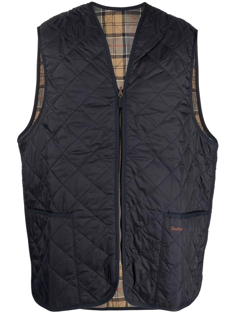 quilted nylon zip-in liner 1