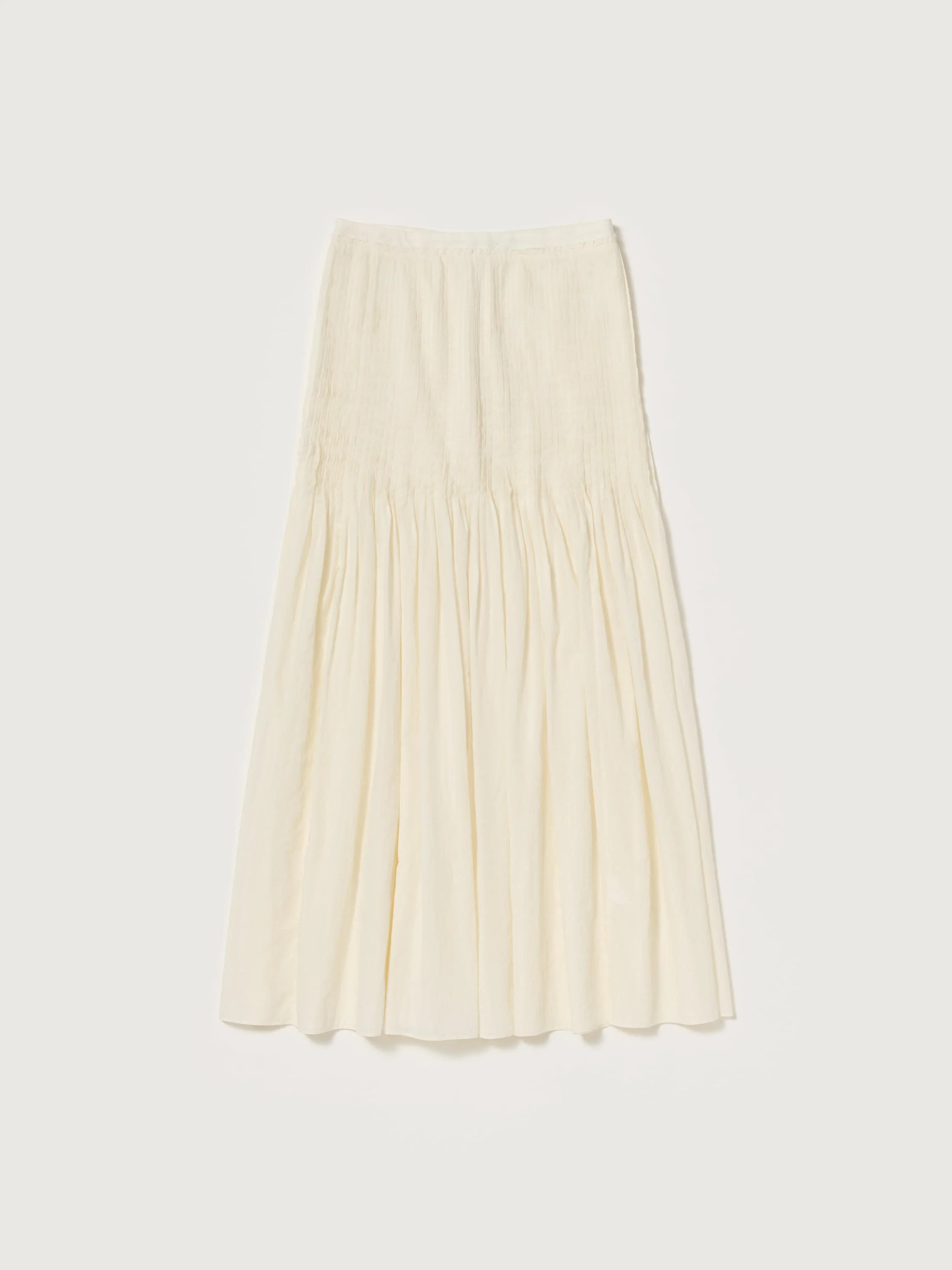 SUPER FINE COTTON LAWN PIN-TUCK SKIRT - 1