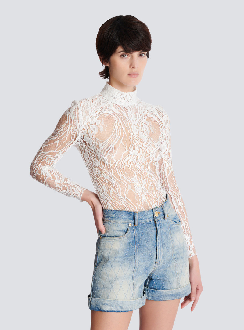 Long-sleeved lace body 6
