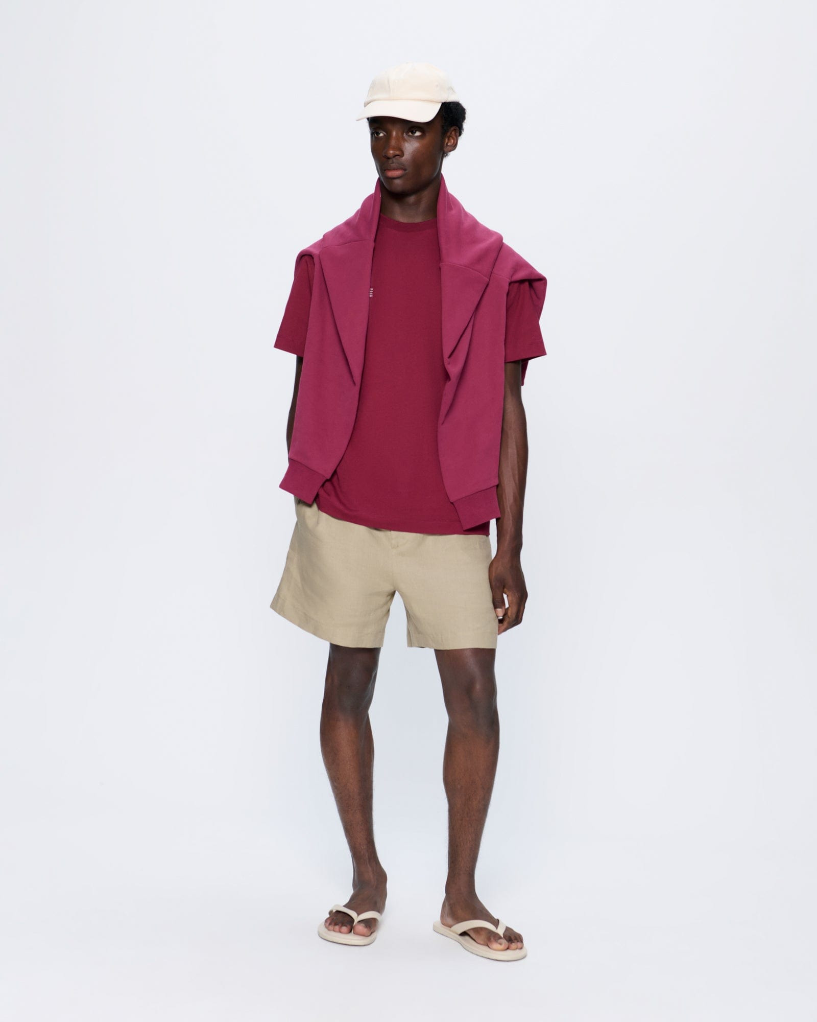 Mens 365 Midweight T-Shirt - Milkyway Maroon - 3