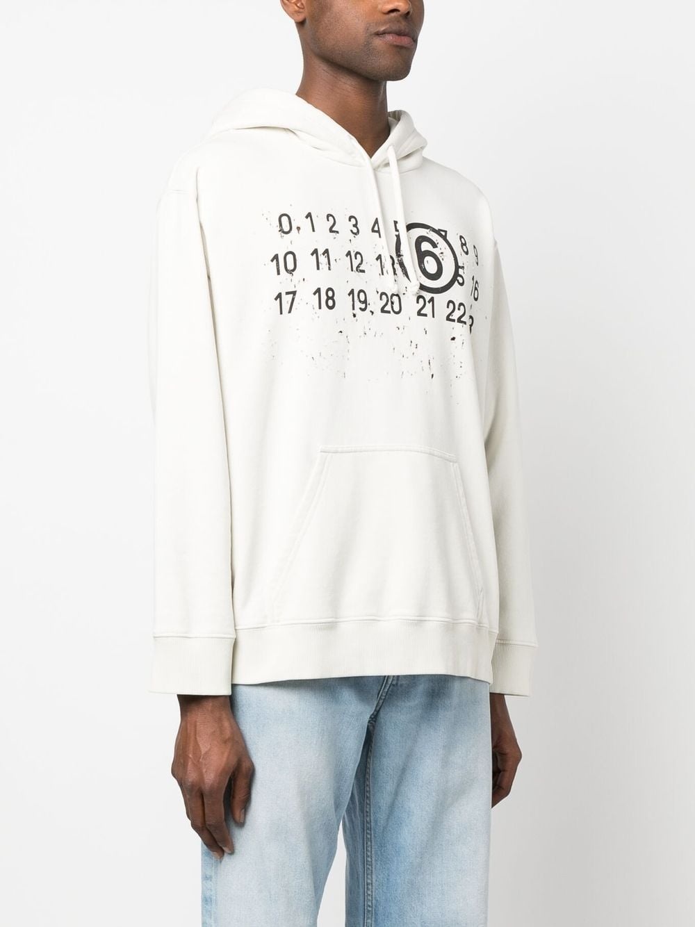 logo-print distressed hoodie - 3
