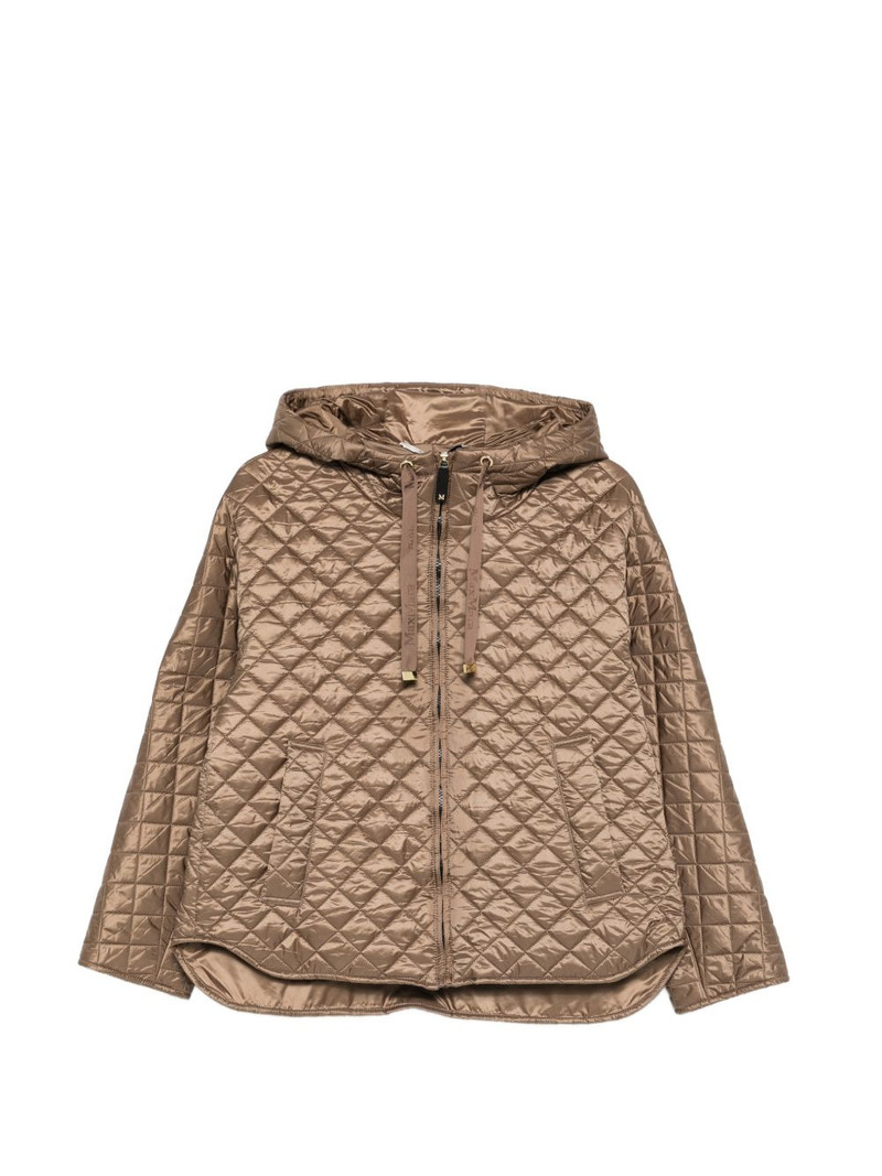 quilted-design zip-up jacket 1