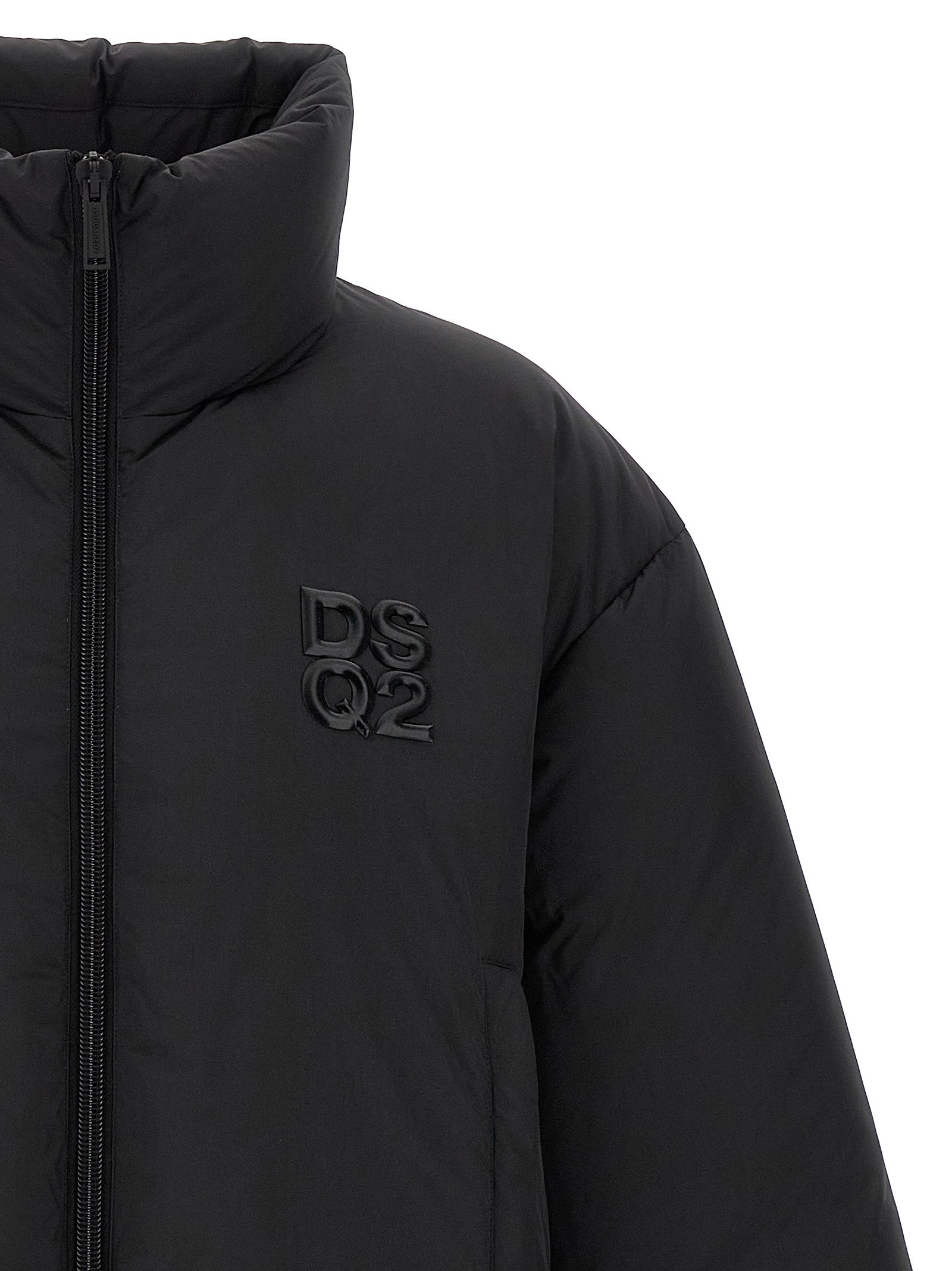 Ball Nylon Puffer Puffer Jackets Black - 3
