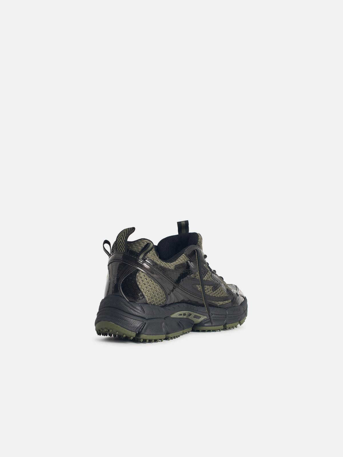 'BE RIGHT BACK' GREEN TECHNICAL FABRIC SNEAKERS - 3