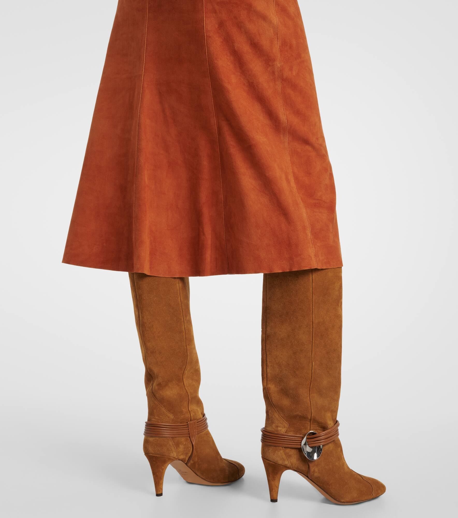 Devy suede midi skirt - 5
