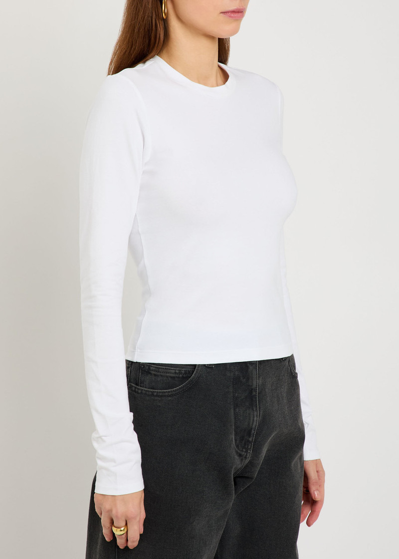 GOOD AMERICAN Good American Stretch-cotton T-shirt outlook