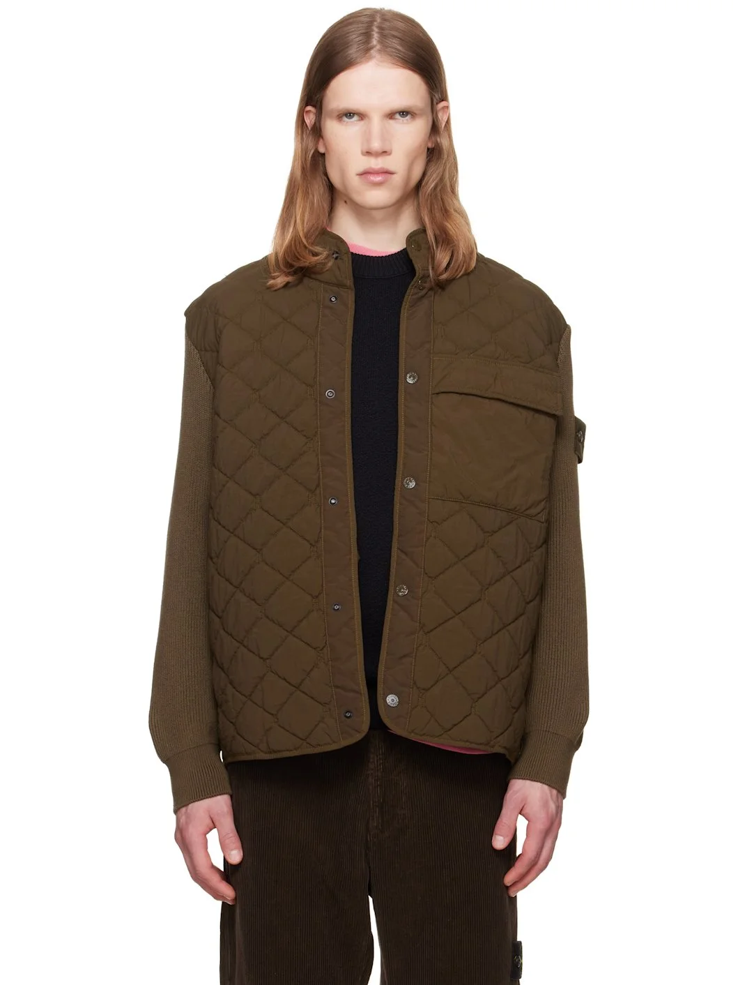 Khaki 4100016 Nylon Smerigliato Jacket - 1