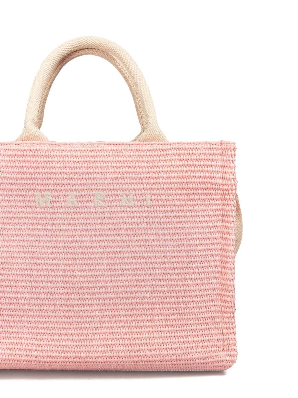 small raffia tote bag - 6