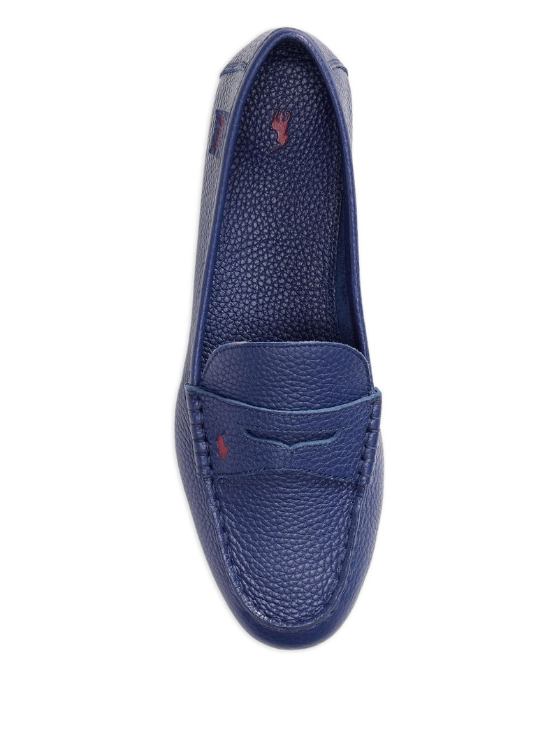 pebbled penny-tab loafers 4
