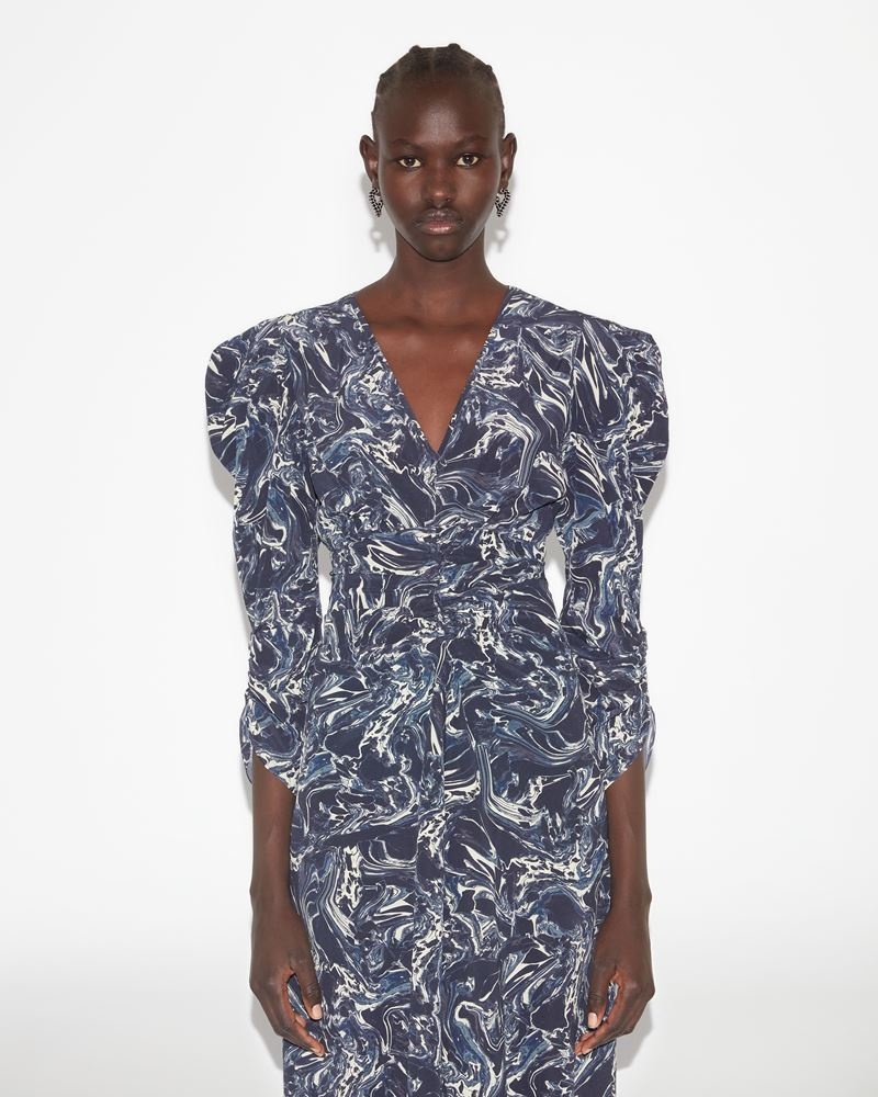 ALBINI PRINTED SILK MIDI DRESS - 4