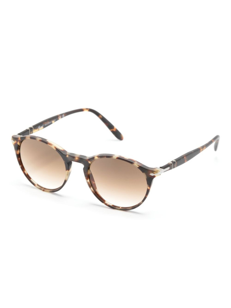 Persol tortoiseshell-effect round-frame sunglasses outlook