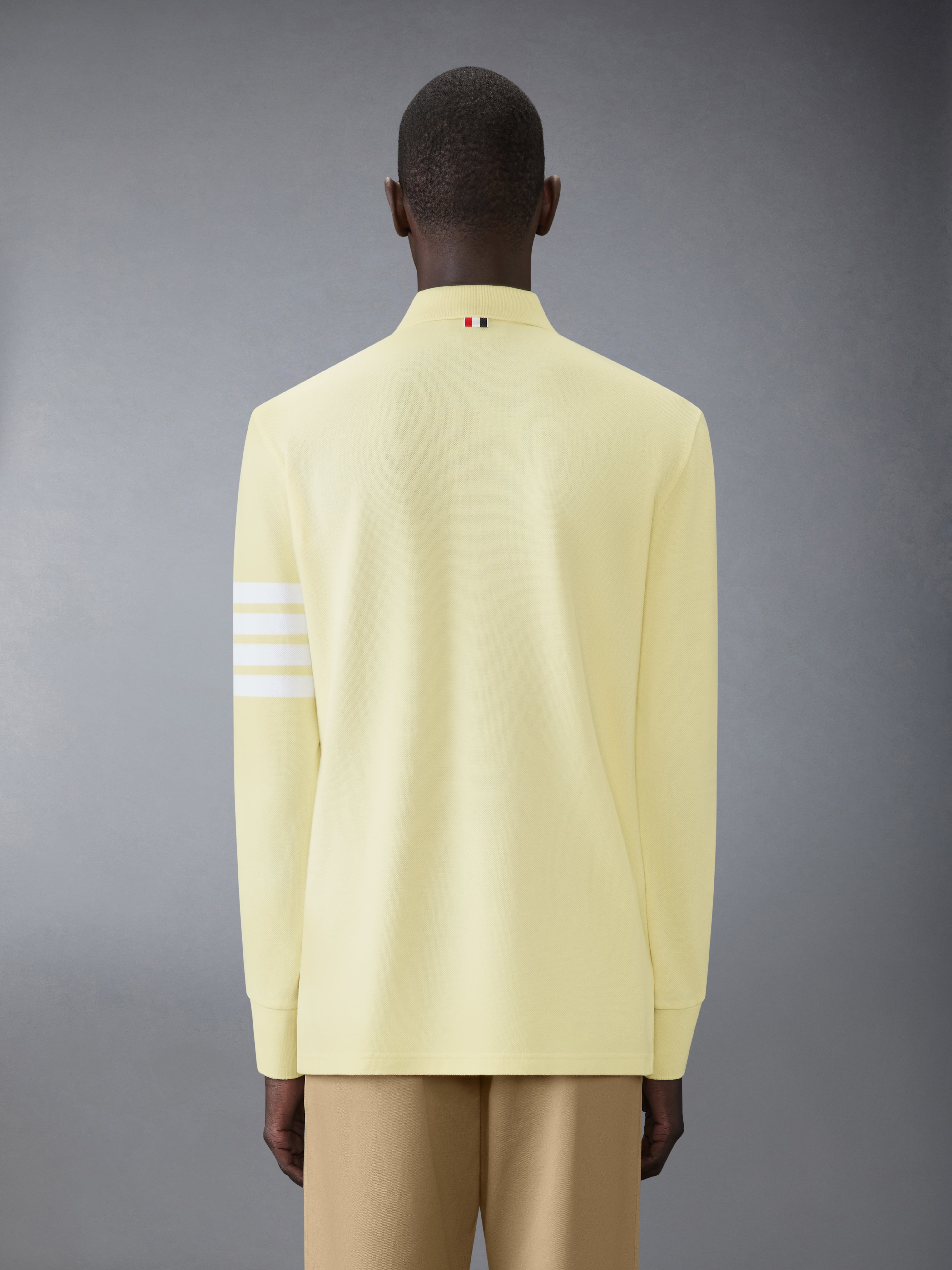 COTTON PIQUE 4-BAR POLO - 3