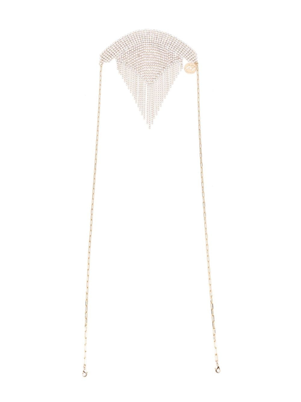 crystal-embellished body chain - 1