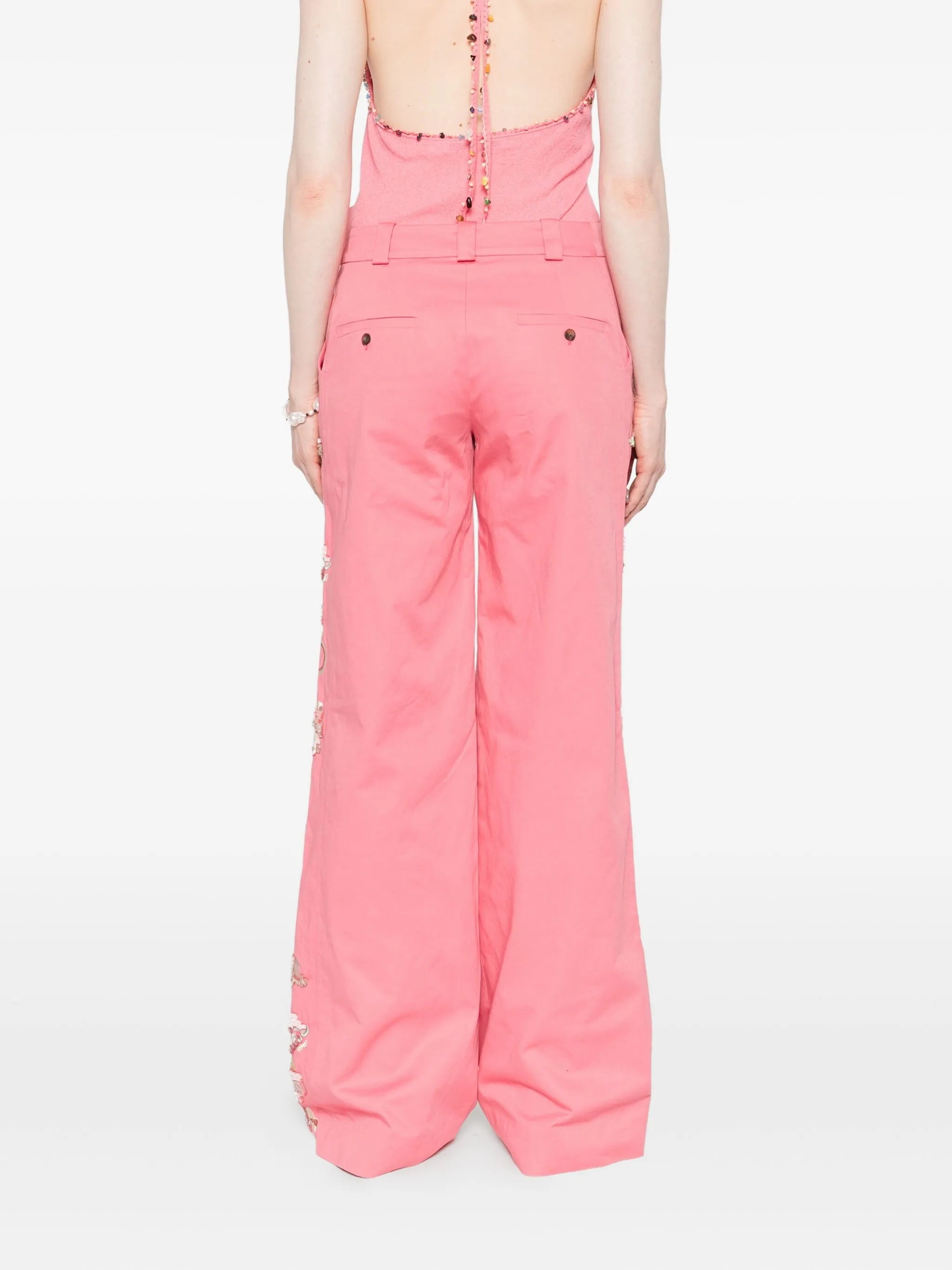 straight-leg trousers - 4