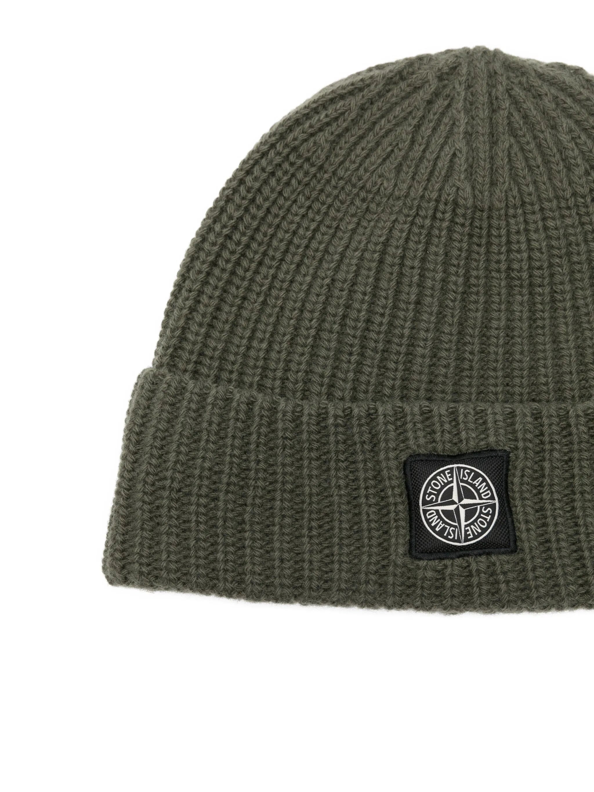 Stone Island Ribbed-knit Logo-patch Beanie - 2
