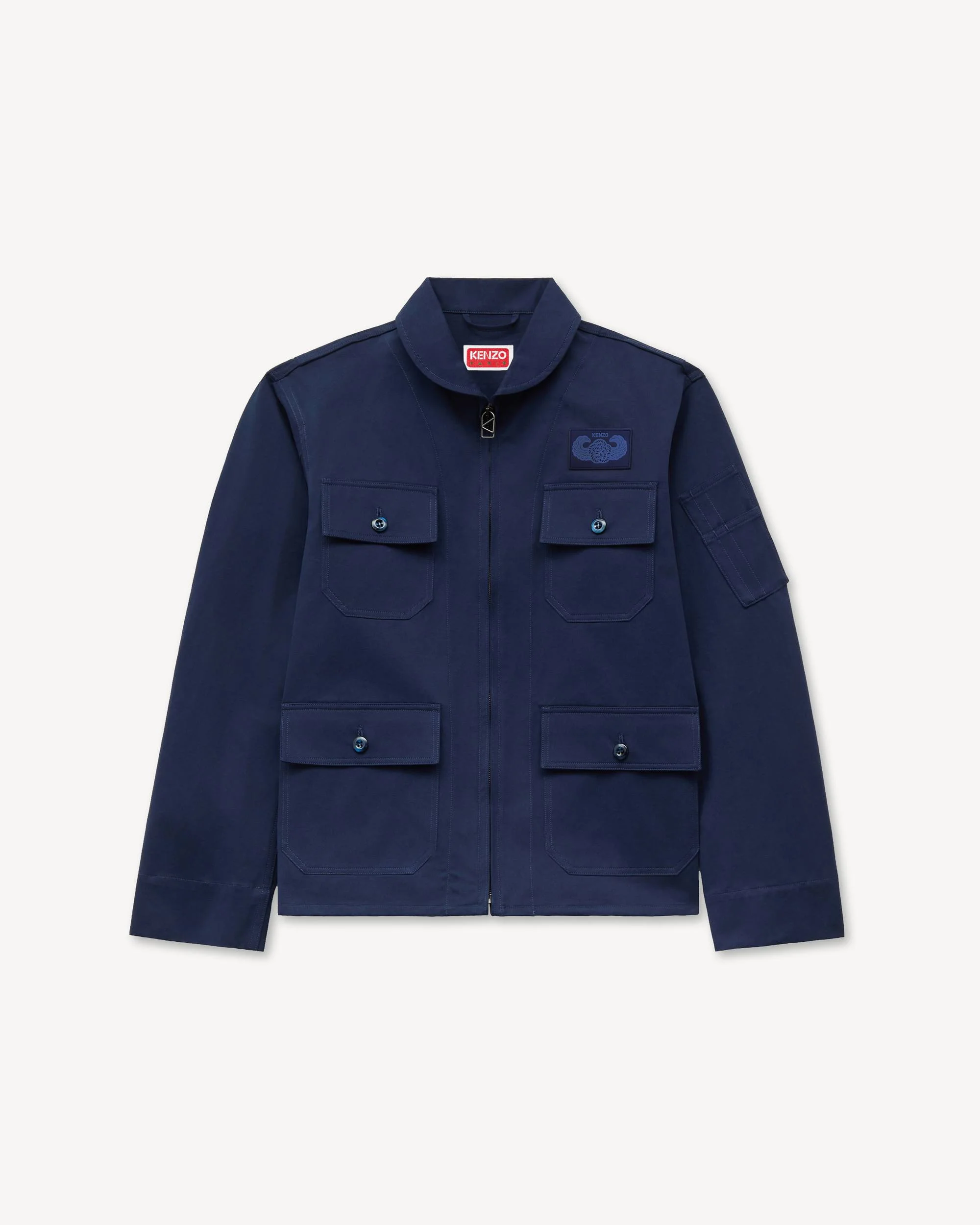 'KENZO Flying Boke' military blouson in cotton twill - 1