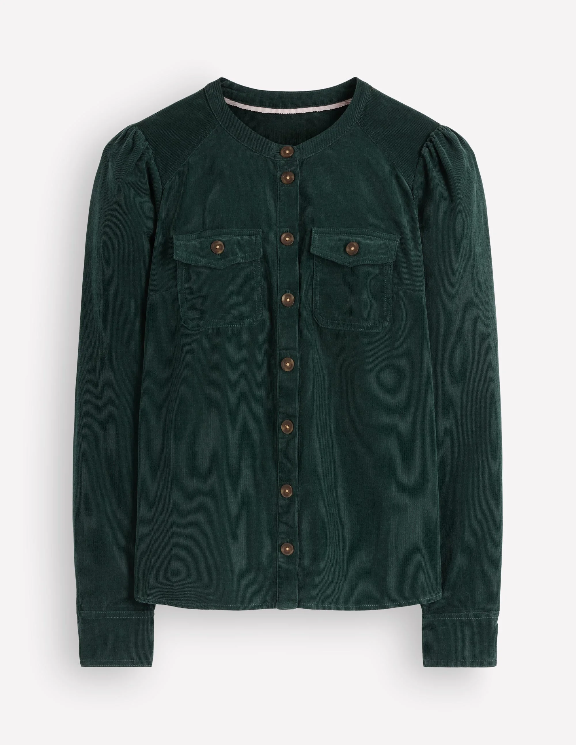 Thea Cord Shirt-Midnight Teal - 1