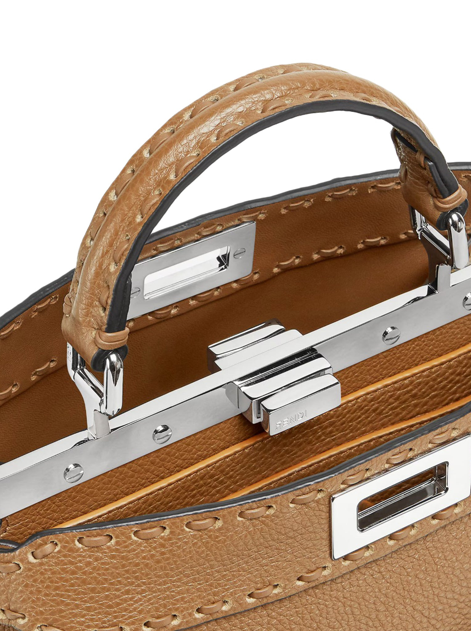 PEEKABOO ISEEU SMALL SADDLERY BAG CAPPUCCINO COLOR - 6