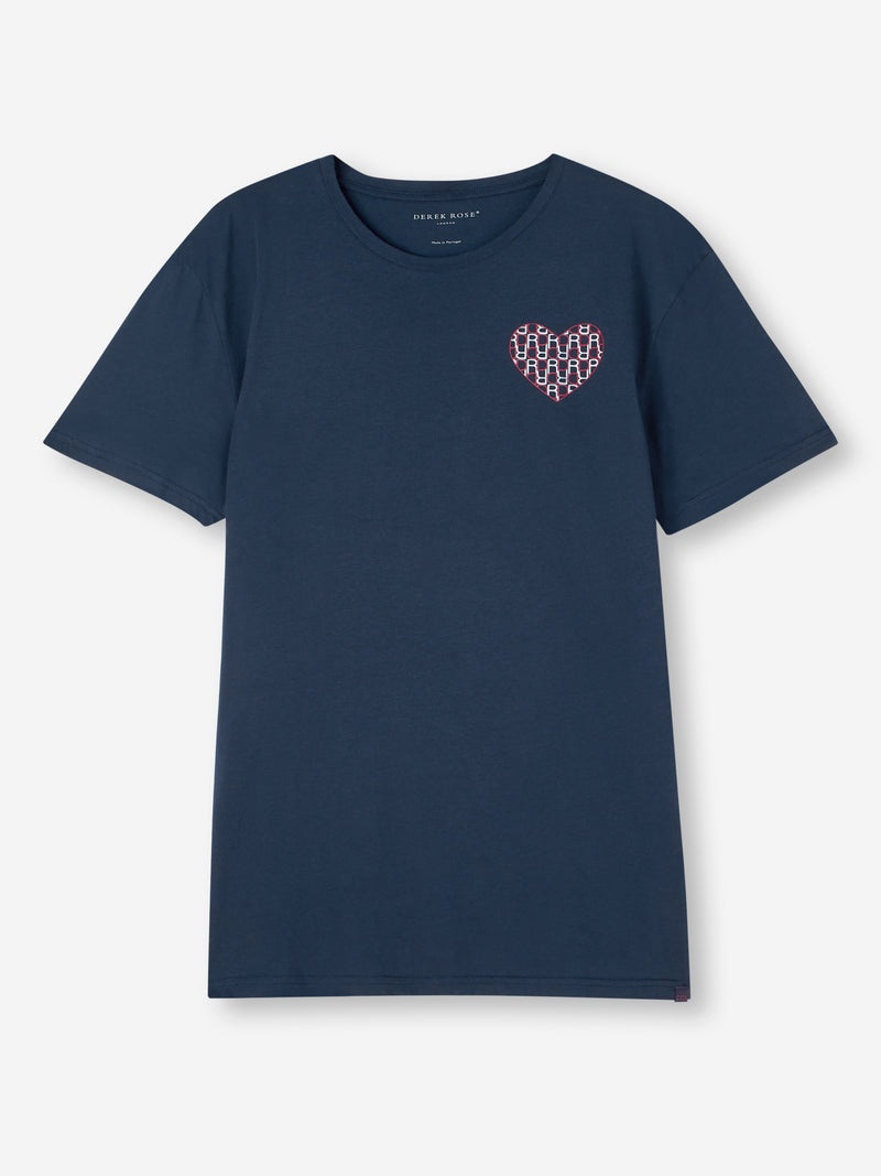 Men's T-Shirt Ripley 15 Pima Cotton Navy - 1