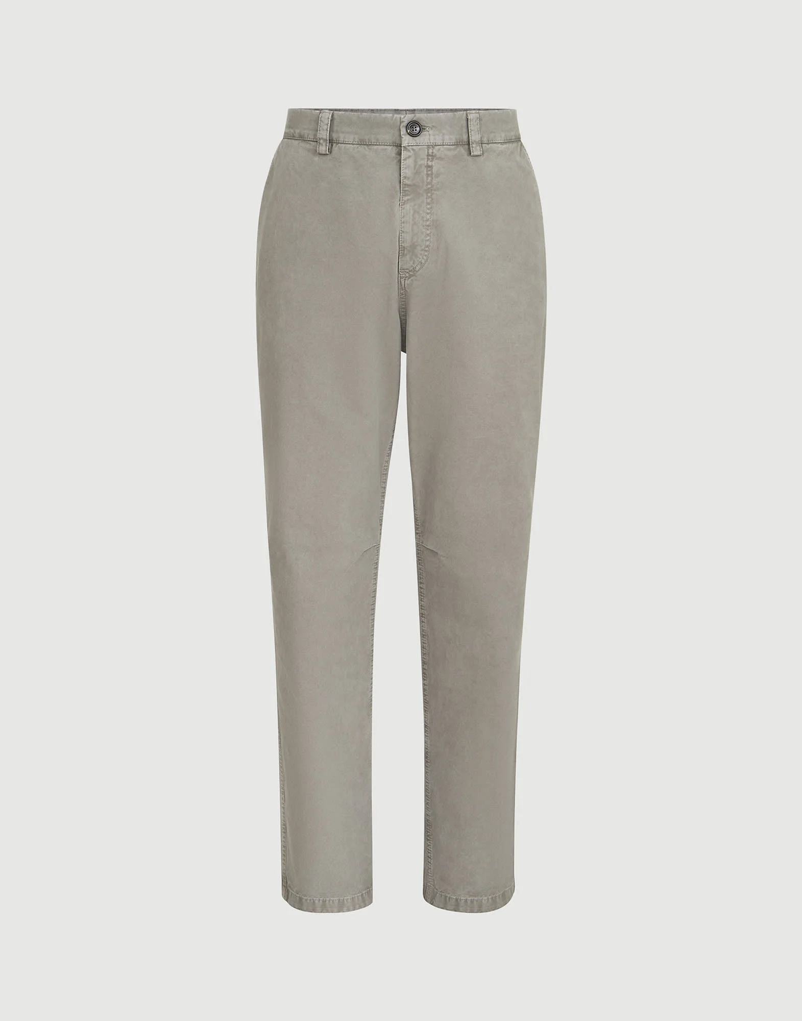 Garment-dyed trousers in peached cotton gabardine - 1