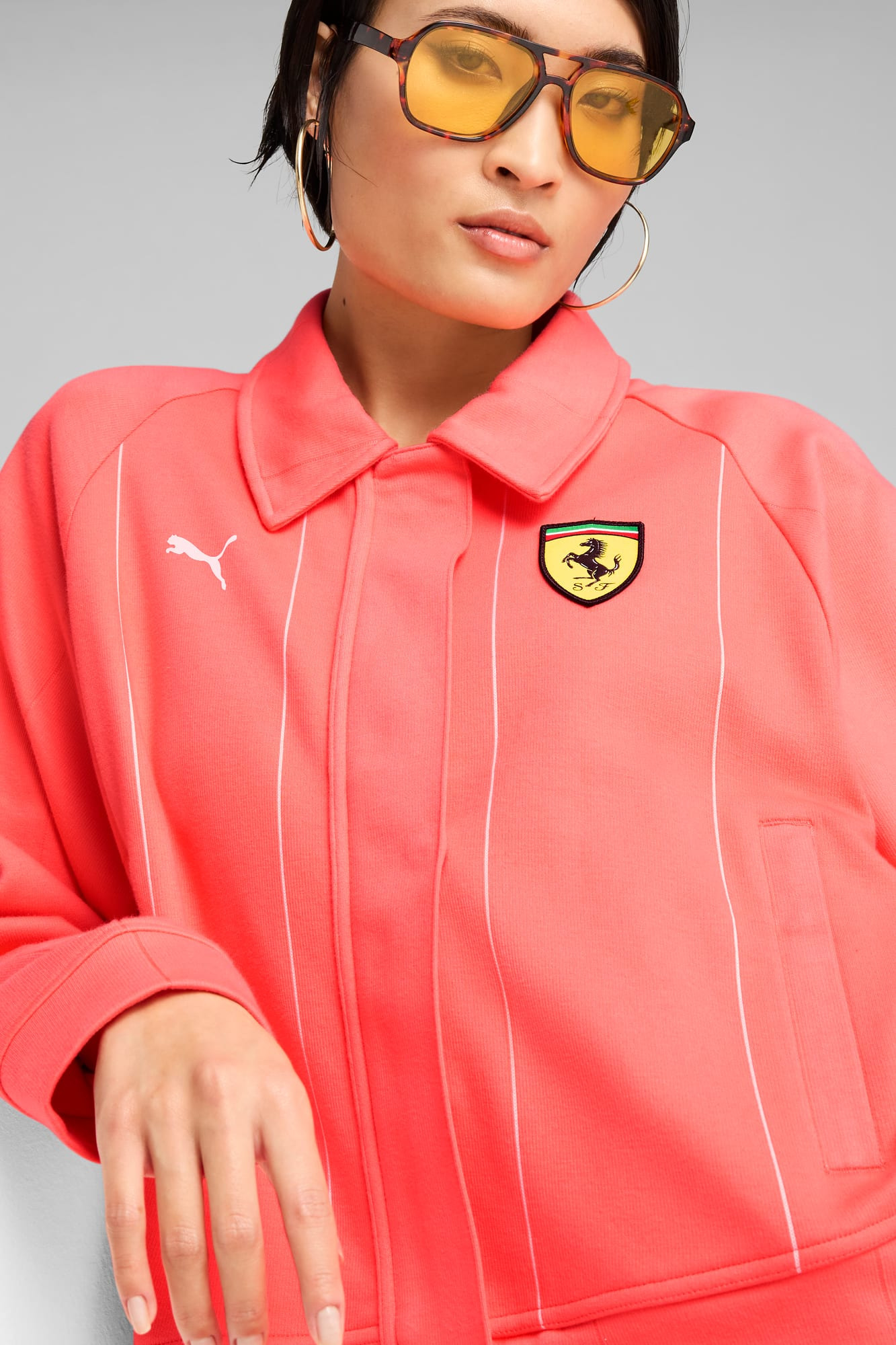 Scuderia Ferrari Women's Zip-Up Jacket - 4