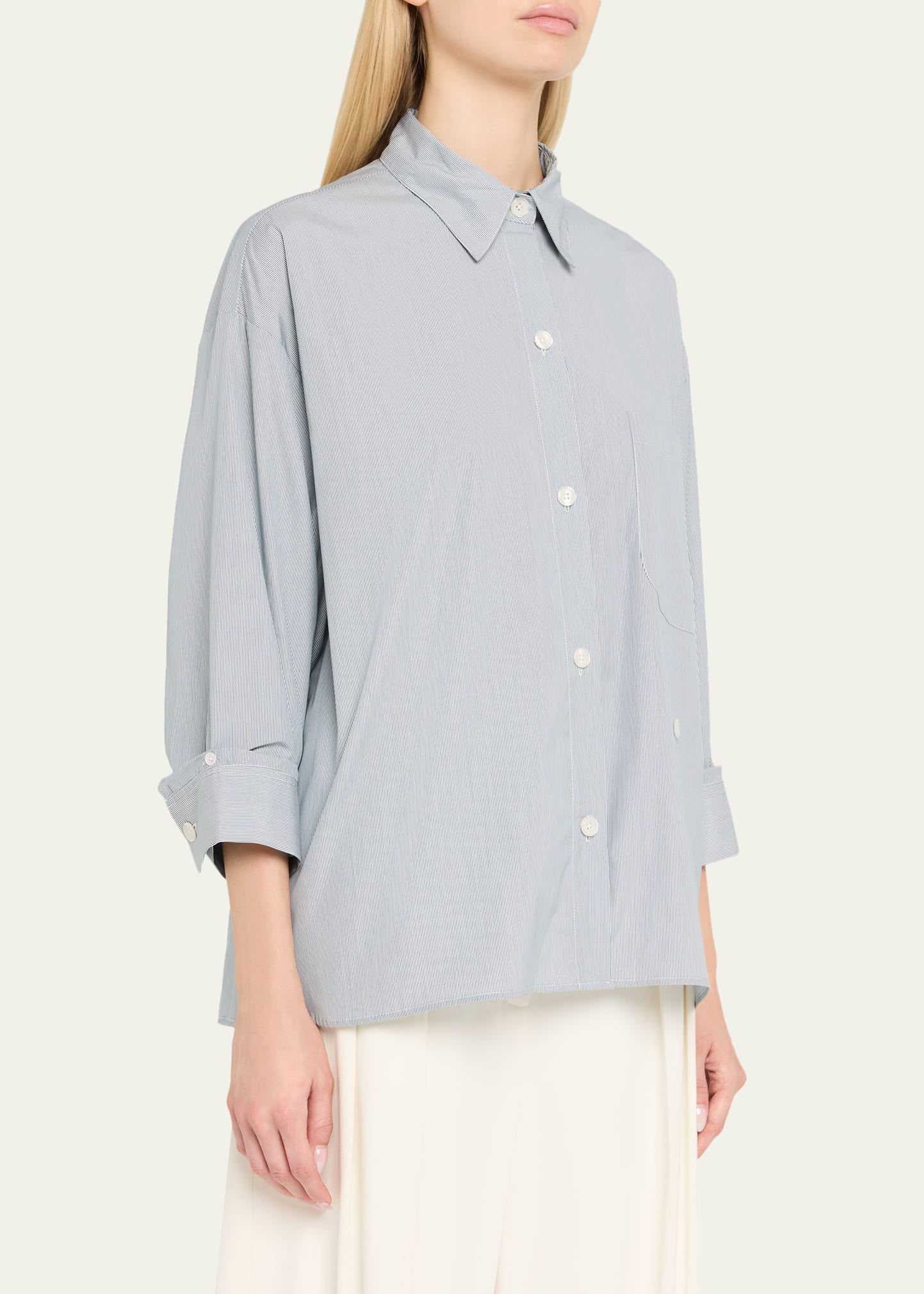 New Earl Striped Button-Front Shirt - 4