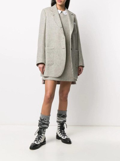 Thom Browne check-print sack jacket outlook