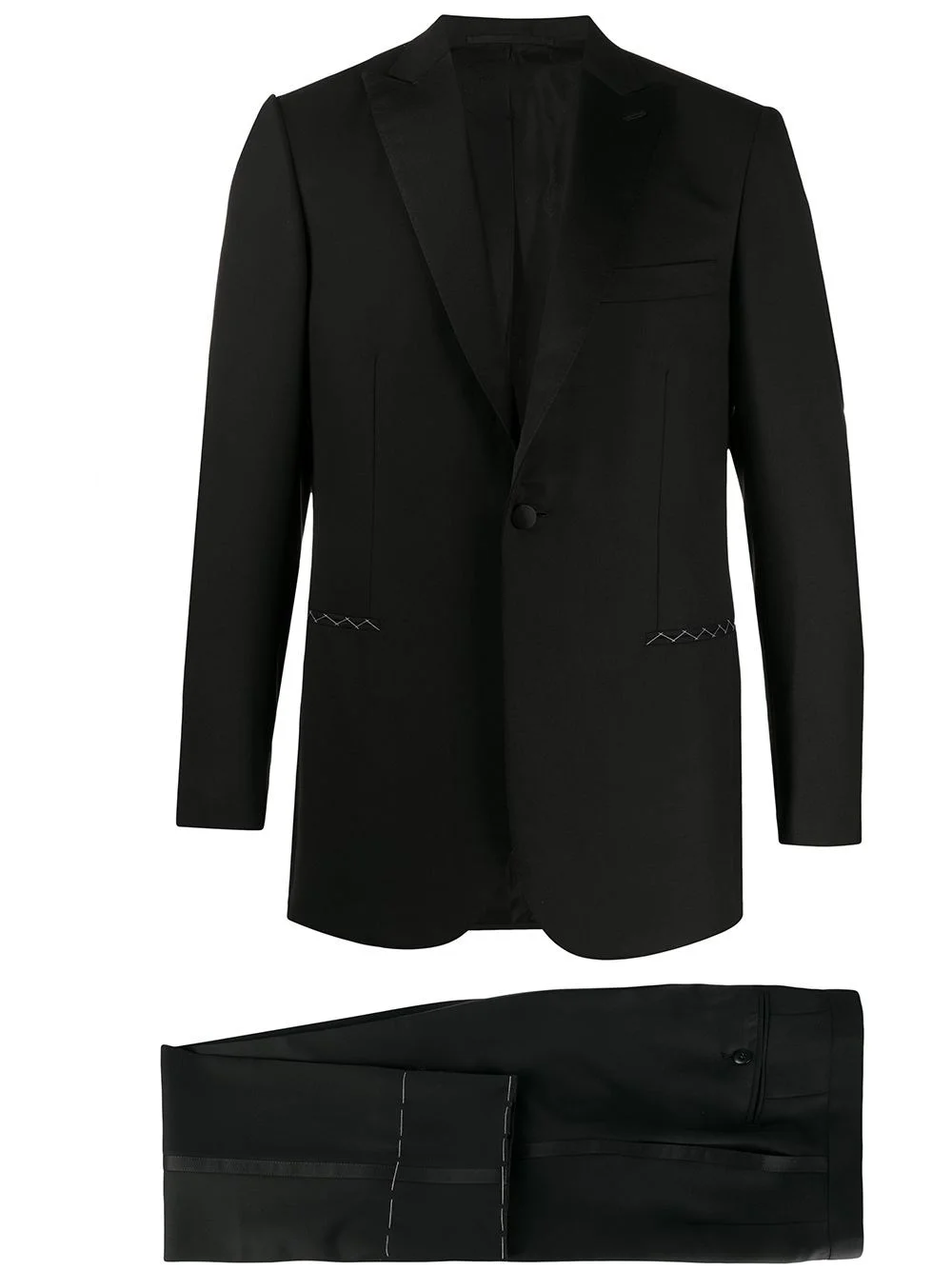 Wool single-breasted suit - 1