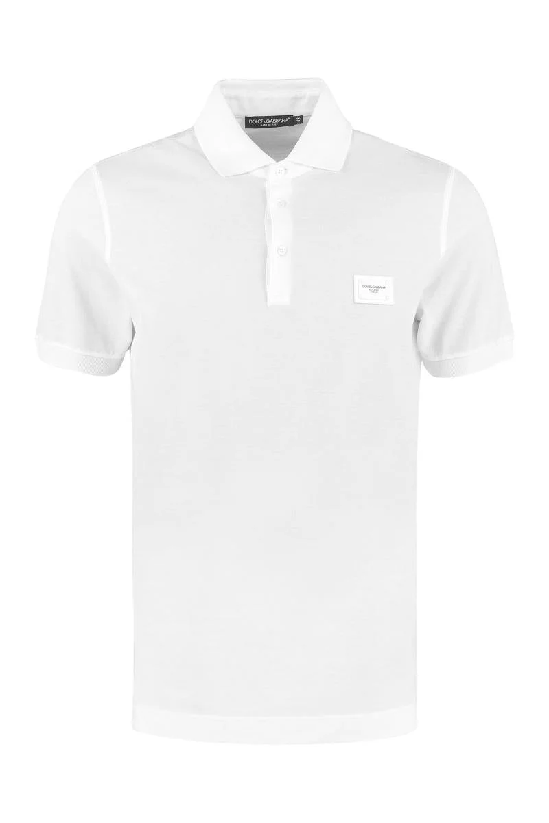 DOLCE & GABBANA COTTON-PIQUÉ POLO SHIRT - 1