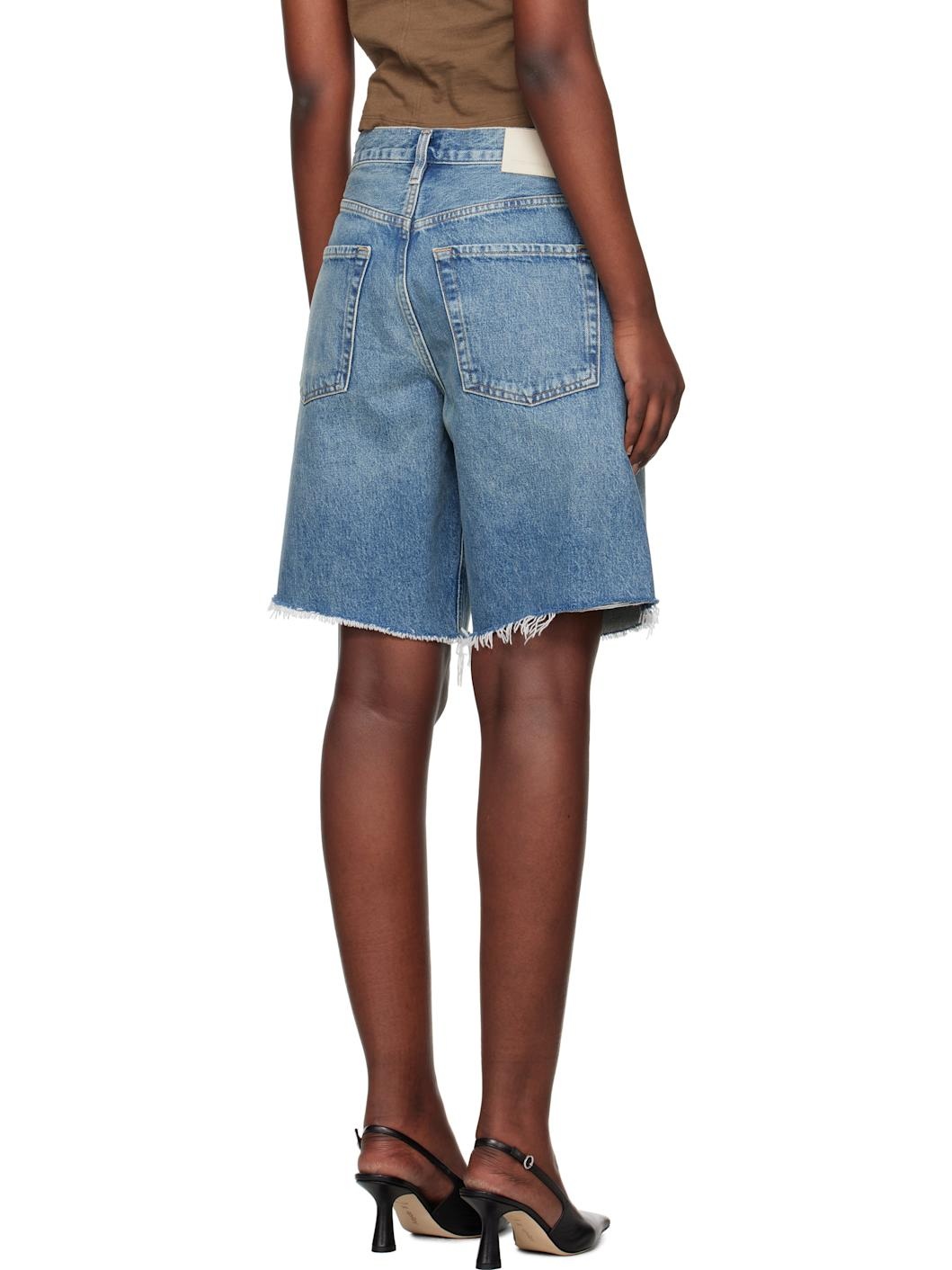 Blue Ayla Denim Shorts - 3