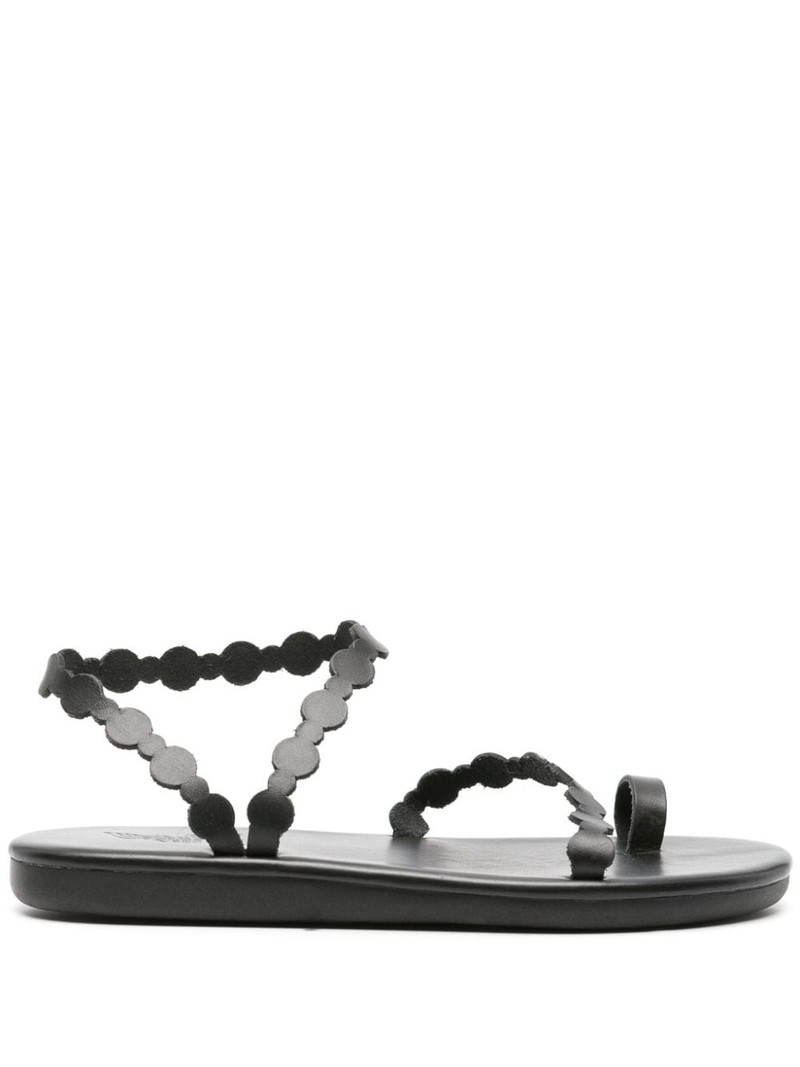 Cronos flat leather sandals 1