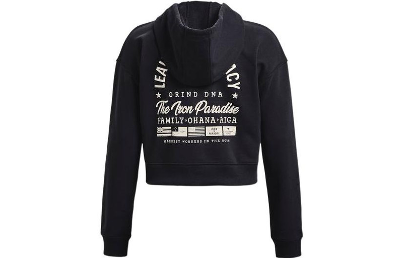 Under Armour (WMNS) Under Armour Project Rock Heavyweight Terry Family Full-Zip Jacket 'Black' 1379002-001 outlook