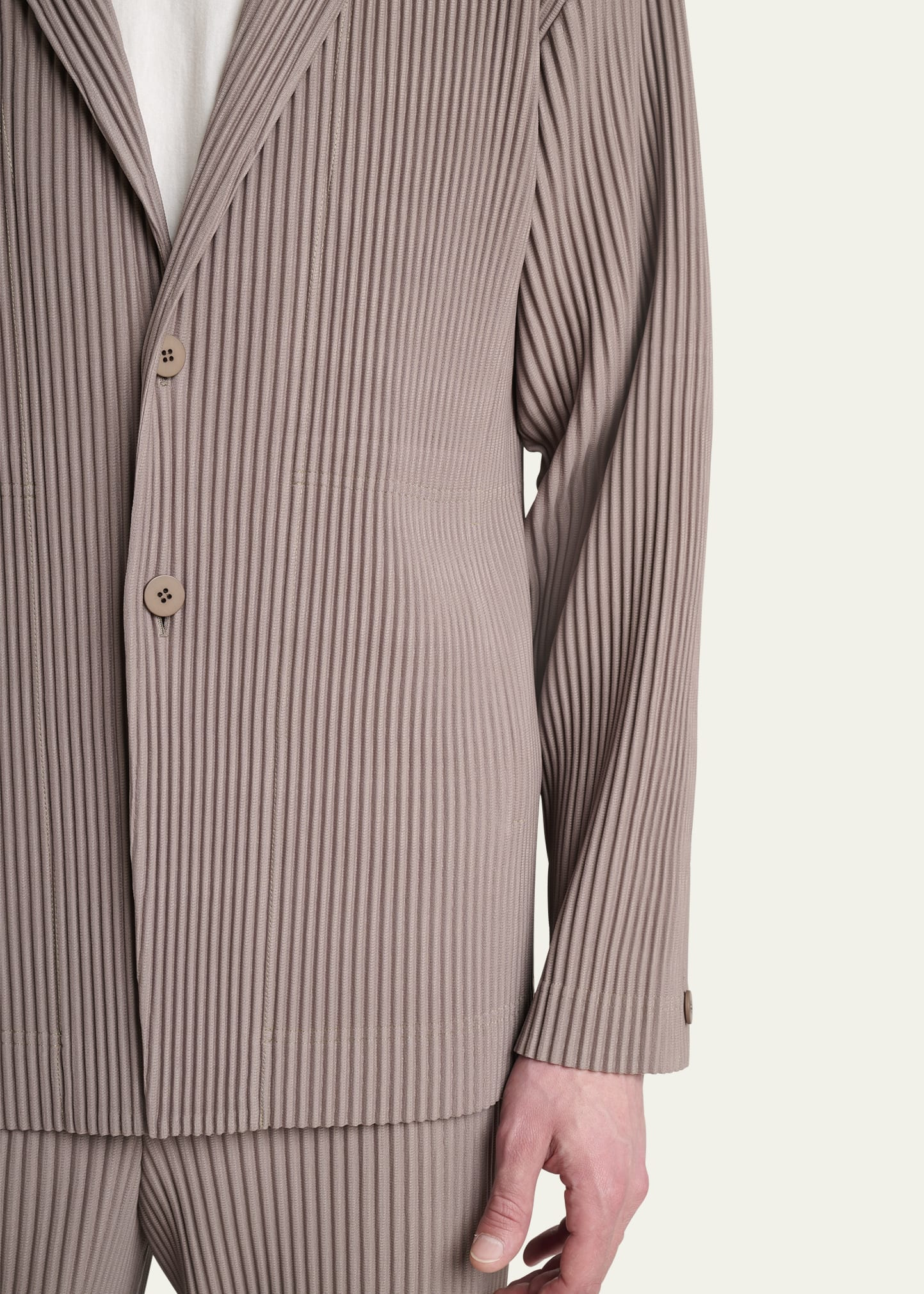 Men's Pleated Single-Breasted Sport Coat - 5