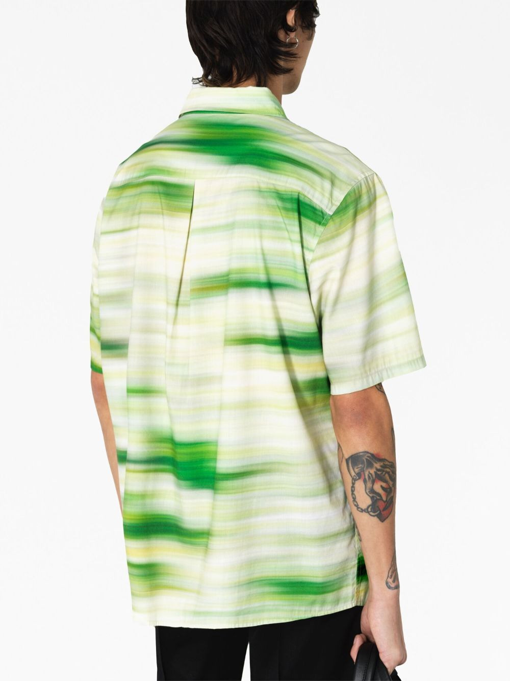 abstract-pattern short-sleeve shirt - 5