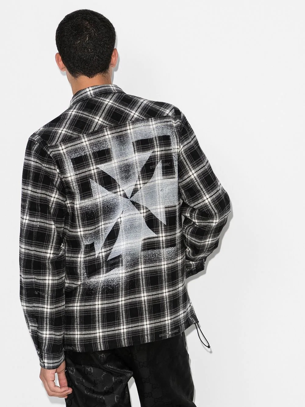 Arrows checkered overshirt - 3