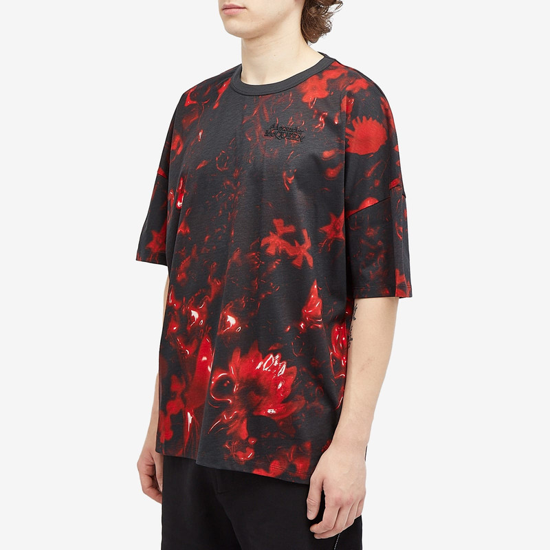 Alexander McQueen Alexander McQueen Waxed Floral Print T-Shirt outlook